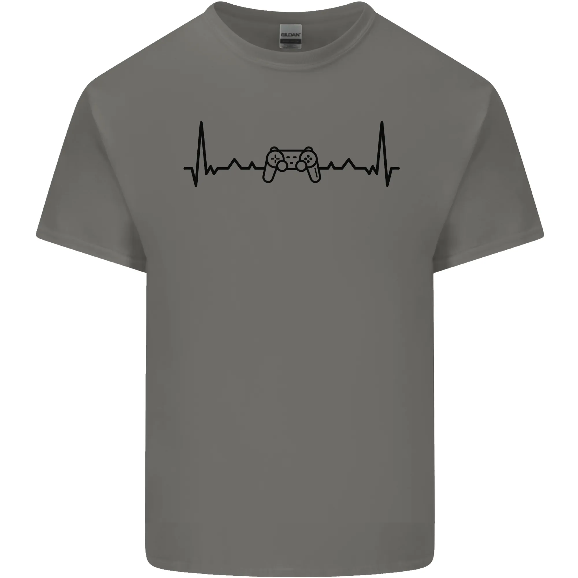 Gaming ECG Video Games Console Controller Mens Light Cotton T-Shirt