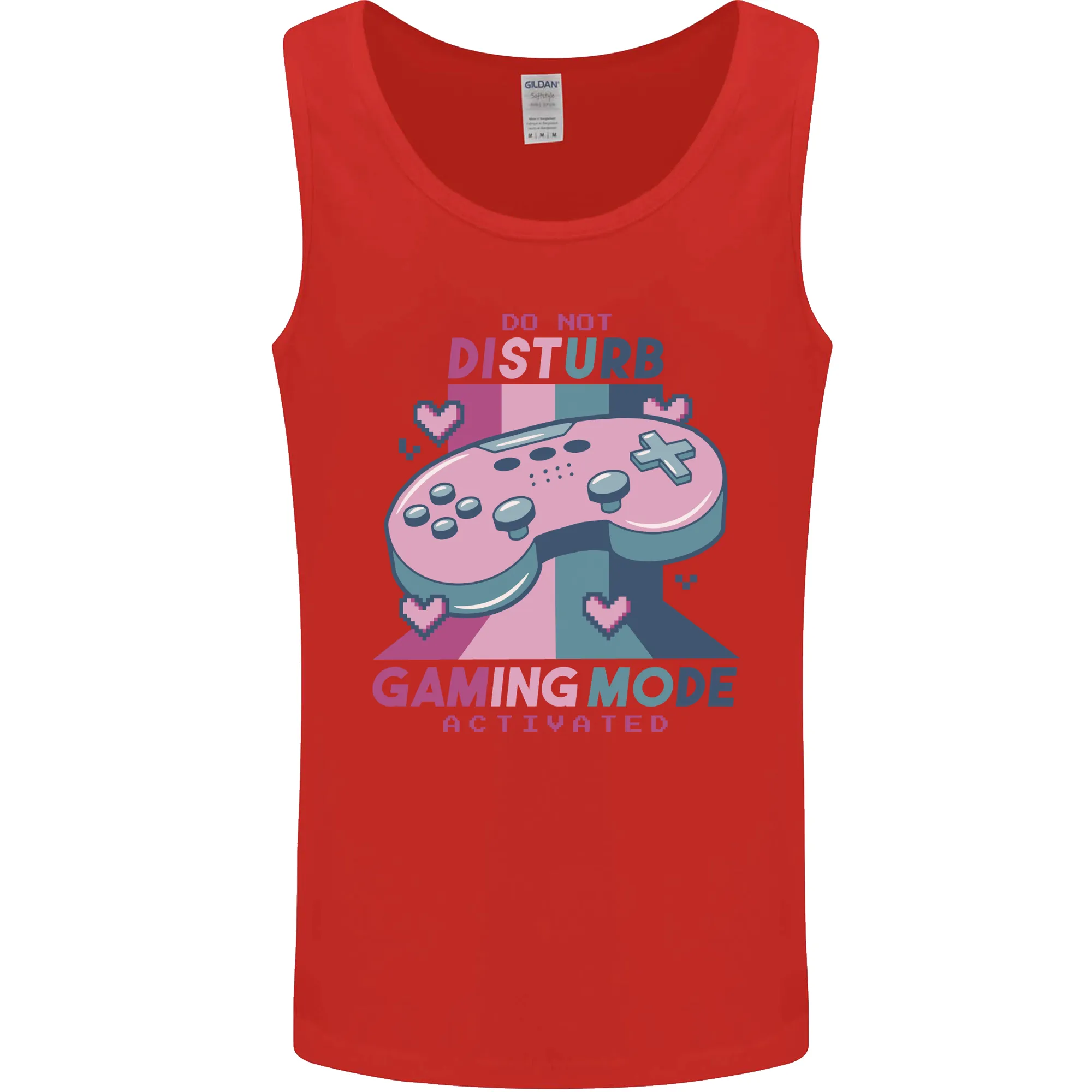 Gaming Mode Activated Video Games Gamer Mens Vest Tank Top
