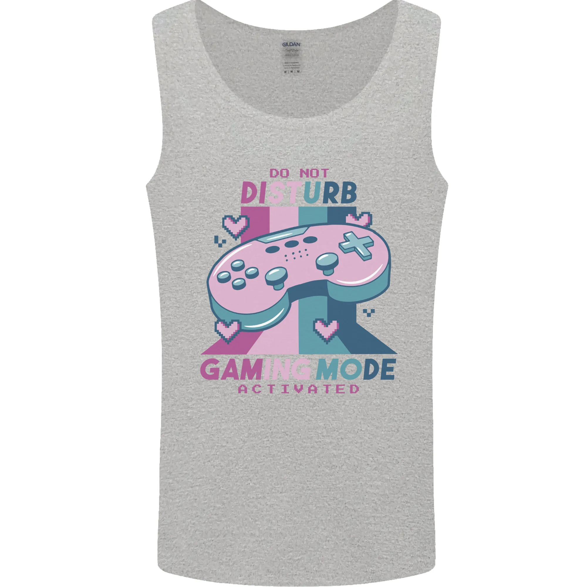 Gaming Mode Activated Video Games Gamer Mens Vest Tank Top