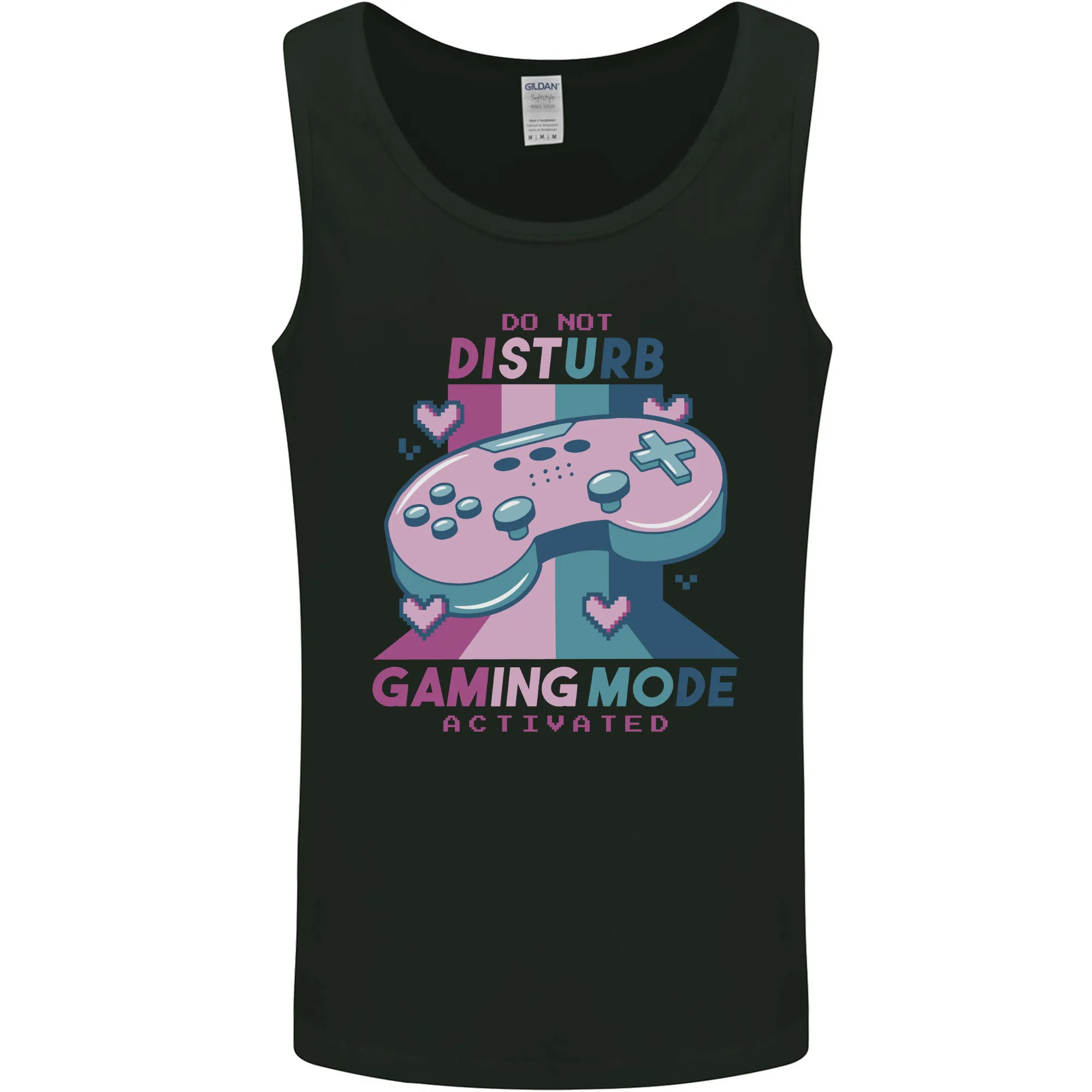 Gaming Mode Activated Video Games Gamer Mens Vest Tank Top