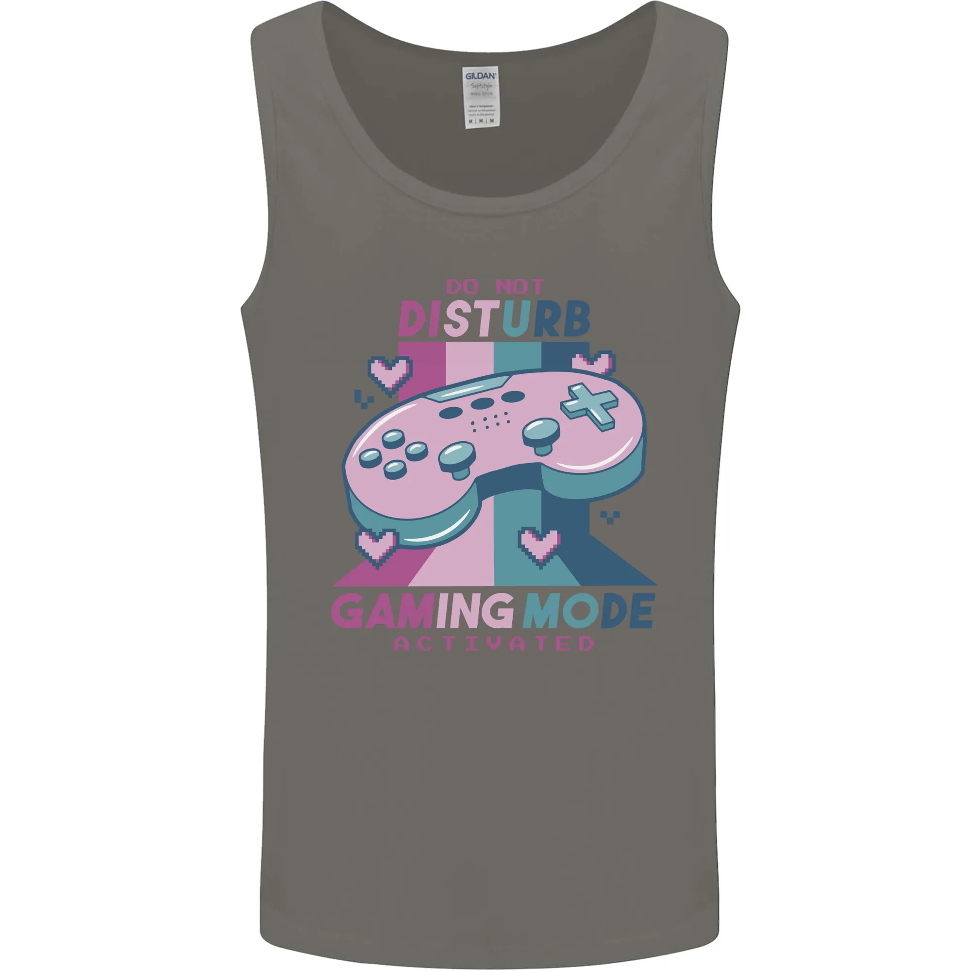 Gaming Mode Activated Video Games Gamer Mens Vest Tank Top