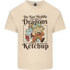 Good With Ketchup Dragon RPG Role Play Games Mens Light Cotton T-Shirt