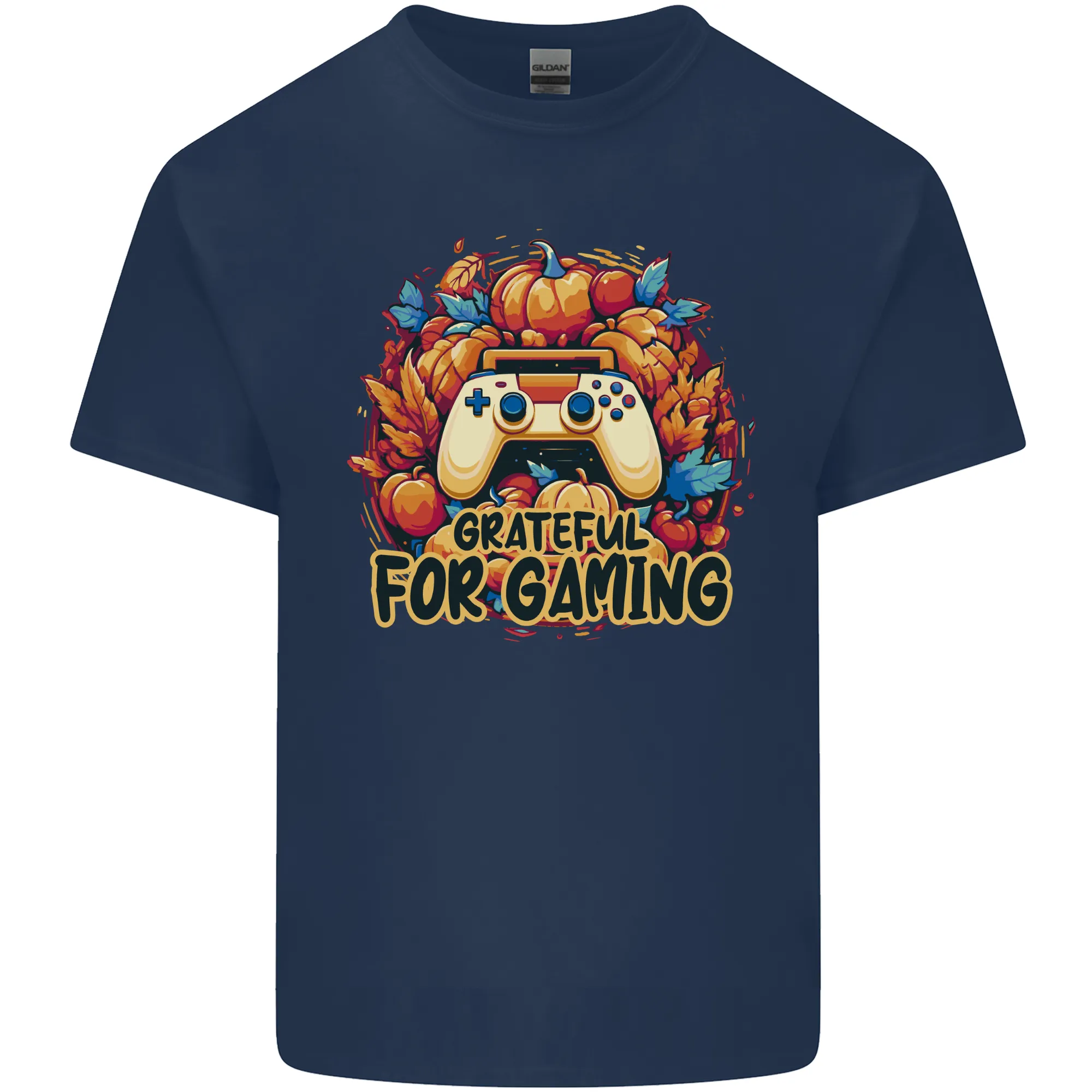 Grateful For Gaming Thanksgiving Video Games Mens Light Cotton T-Shirt