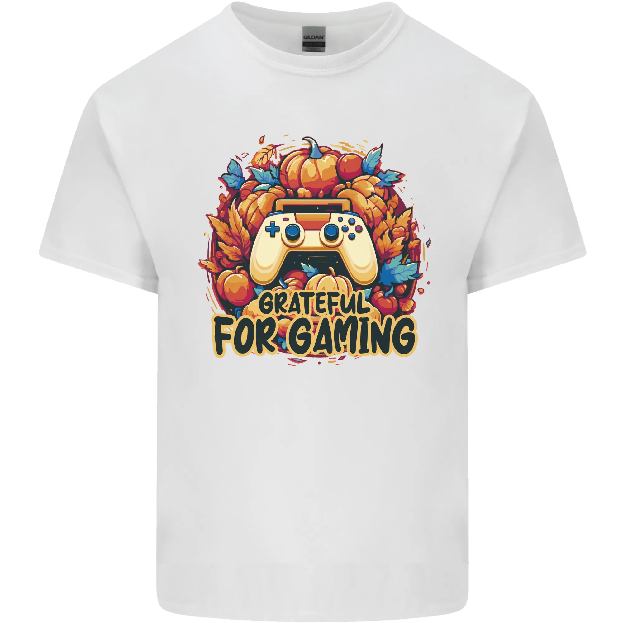 Grateful For Gaming Thanksgiving Video Games Mens Light Cotton T-Shirt