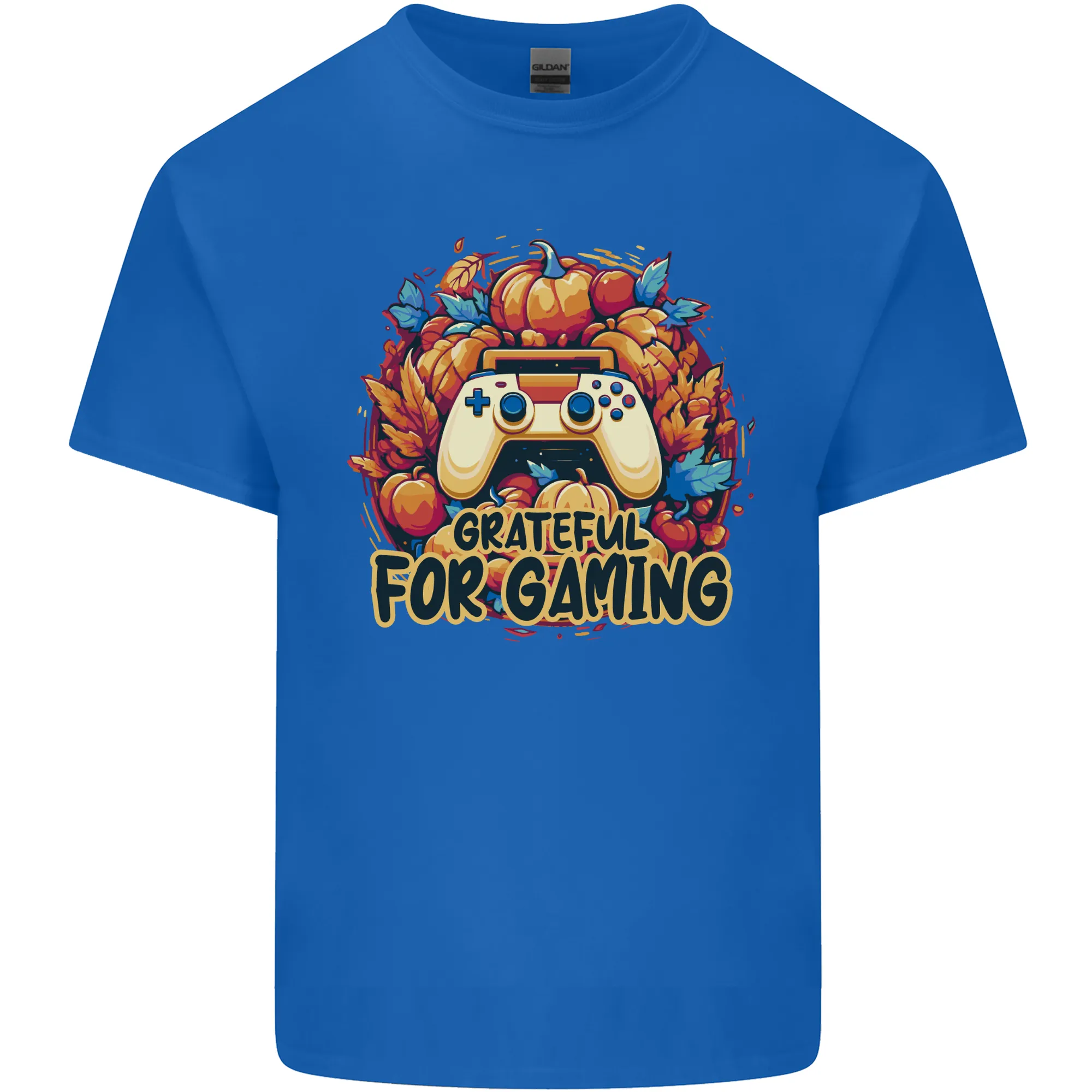 Grateful For Gaming Thanksgiving Video Games Mens Light Cotton T-Shirt