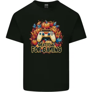 Grateful For Gaming Thanksgiving Video Games Mens Light Cotton T-Shirt