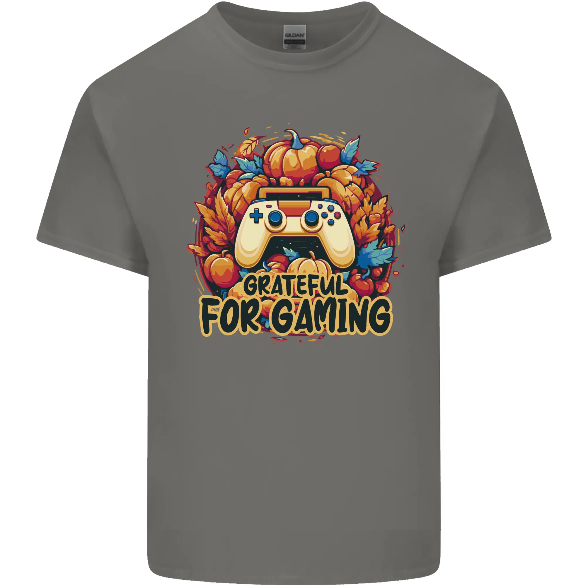 Grateful For Gaming Thanksgiving Video Games Mens Light Cotton T-Shirt