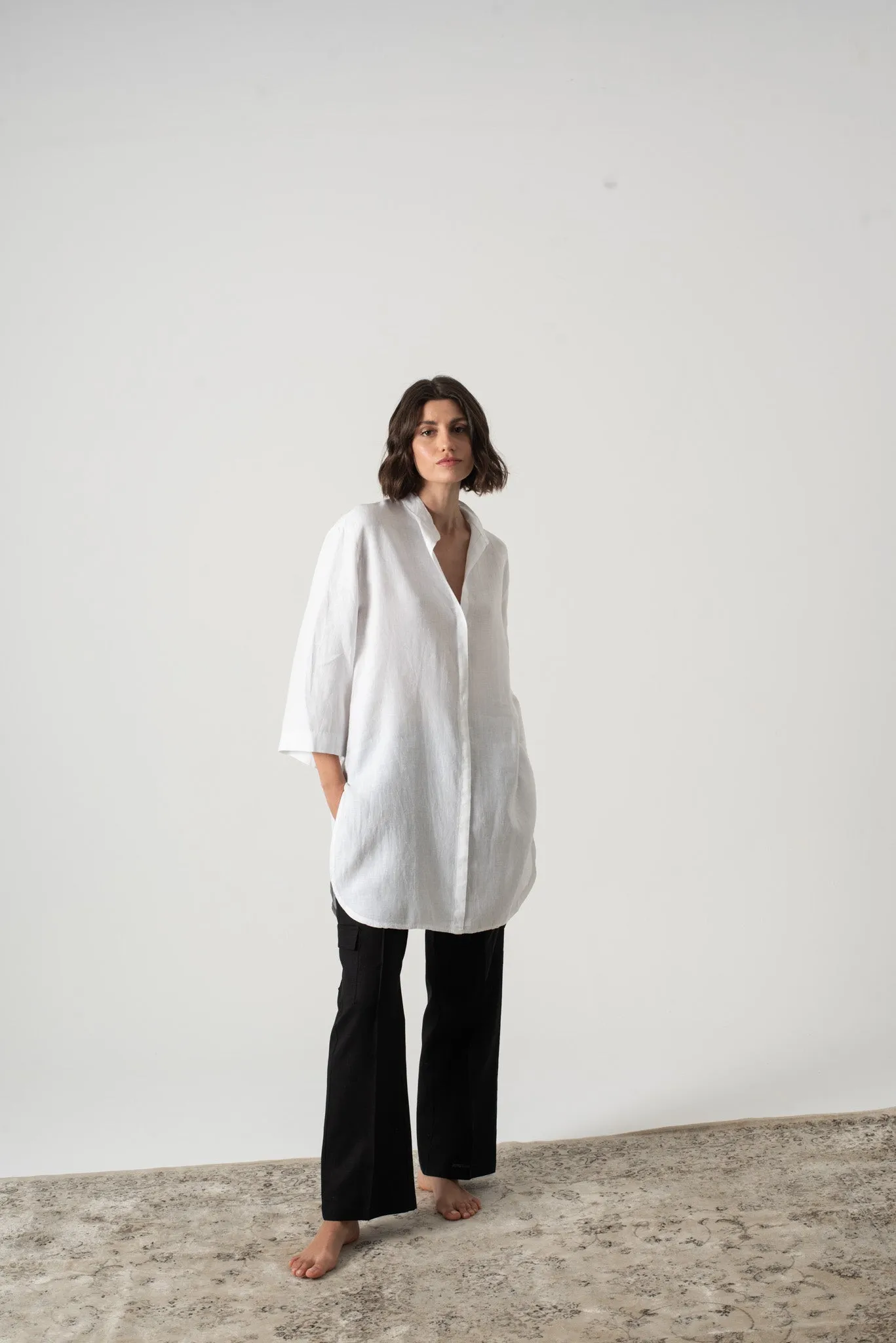 Hugo Tunic Shirt White