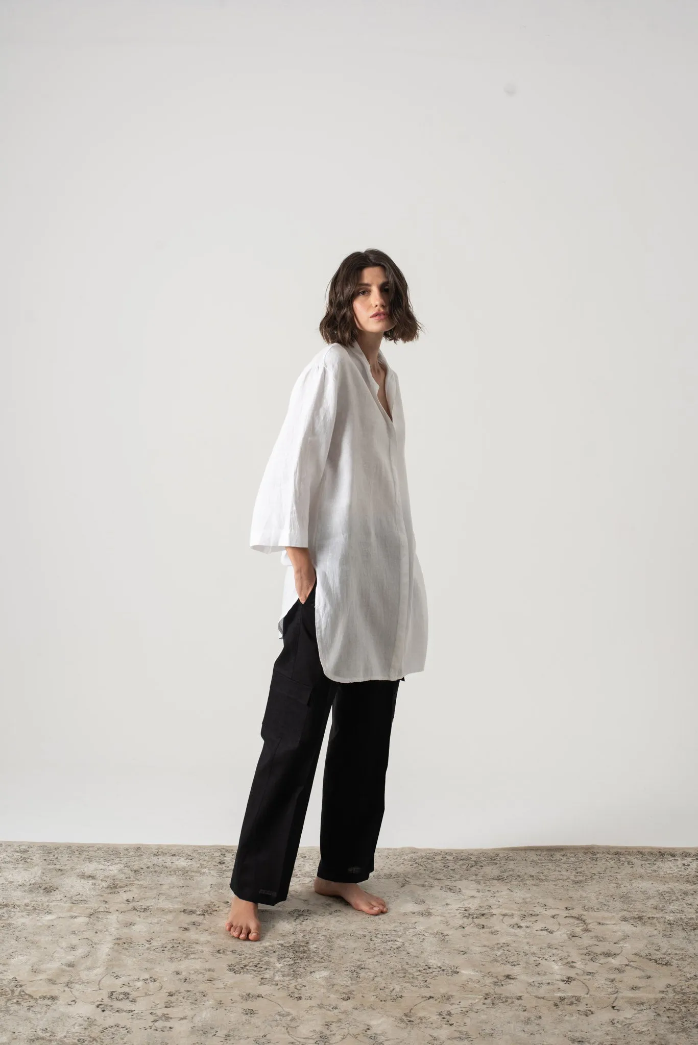 Hugo Tunic Shirt White