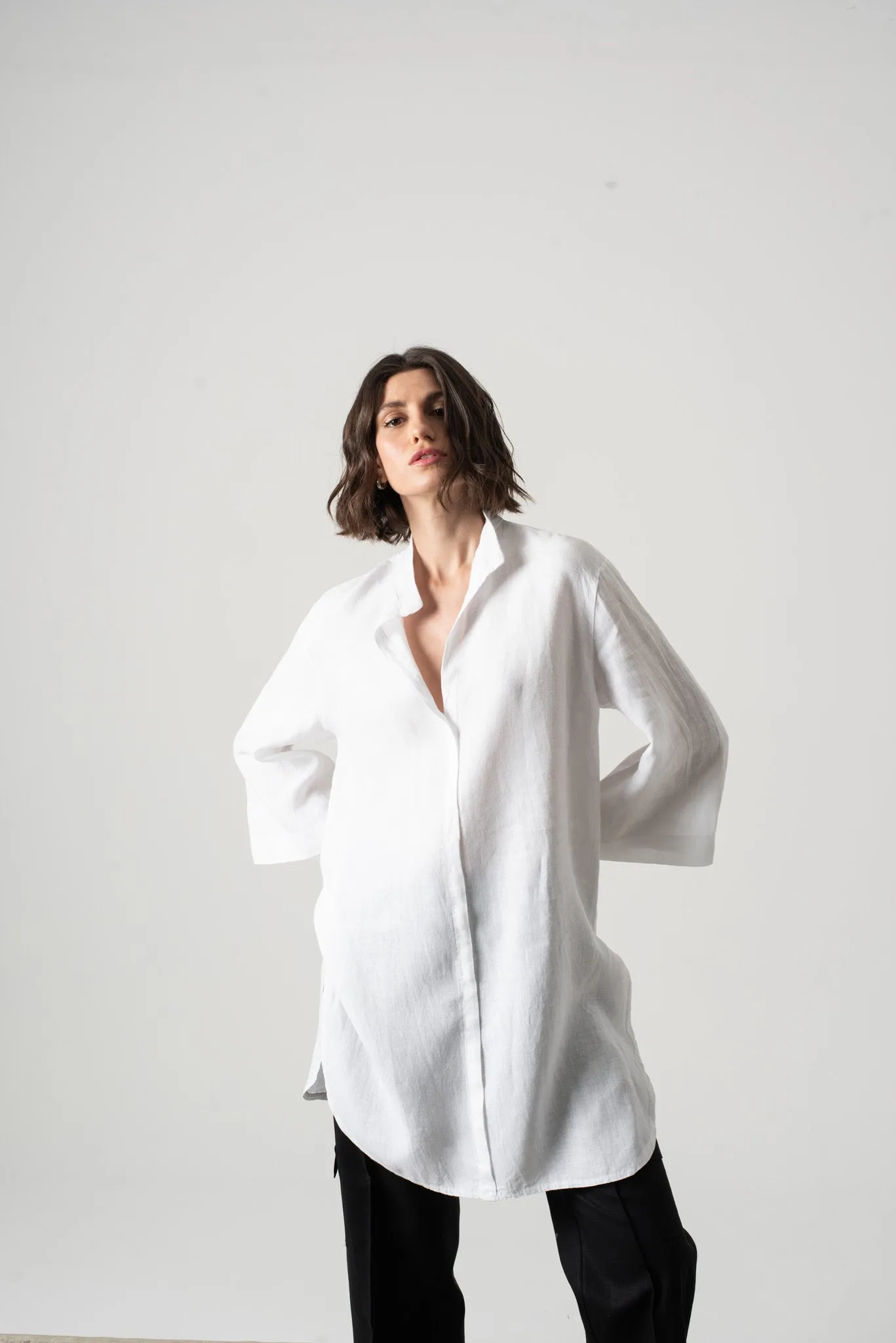 Hugo Tunic Shirt White
