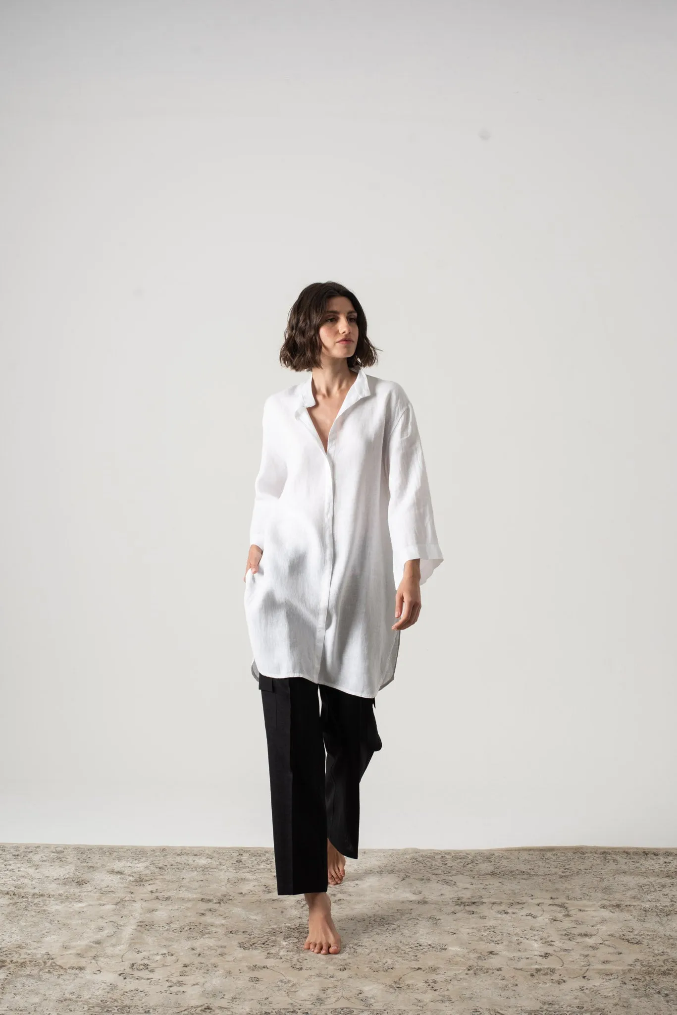 Hugo Tunic Shirt White