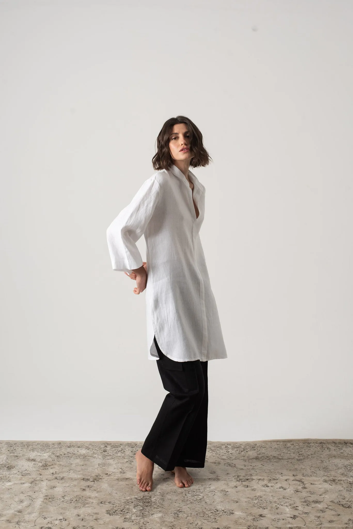 Hugo Tunic Shirt White