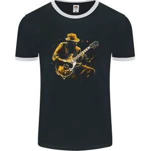 Jazz Guitar Player Guitarist Mens Ringer T-Shirt FotL