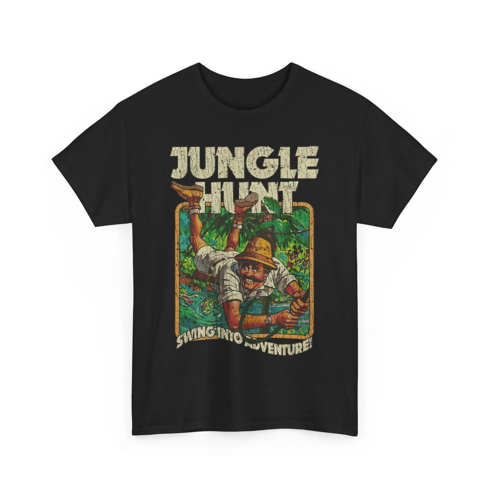 Jungle Hunt Swing Into Adventure 1982 Video Game T-shirt
