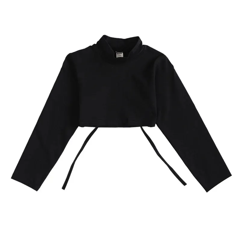 Kids K-Pop Hip Hop Sweatshirt Crop Top & Cargo Jogger Pants for Jazz Dance Costume