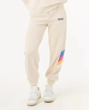 Las Dalias Track Pants - Oatmeal Marle
