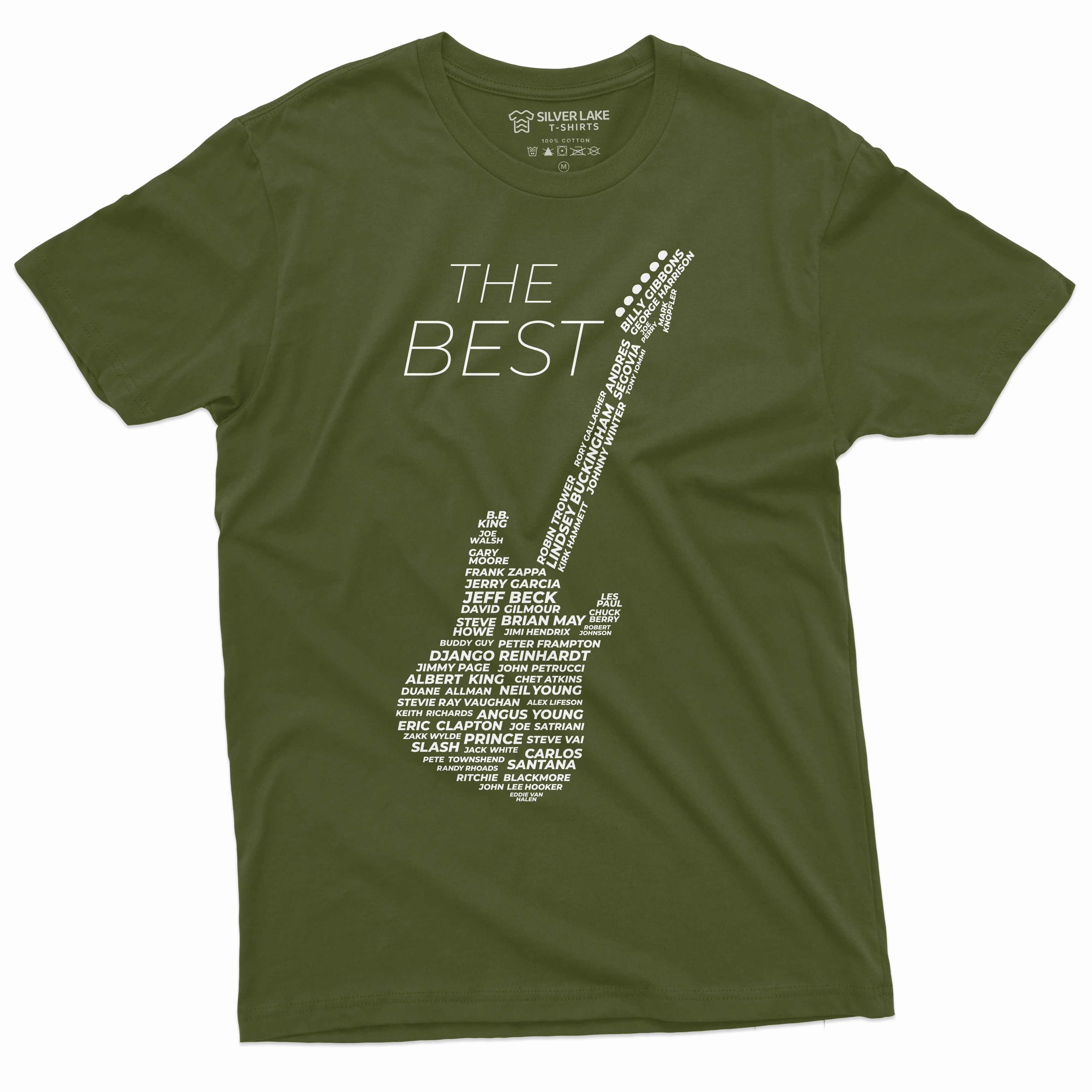 Men's Guitar Player T-shirt Music Band Country Rock jazz Shirt Legendary Guitarists Tee