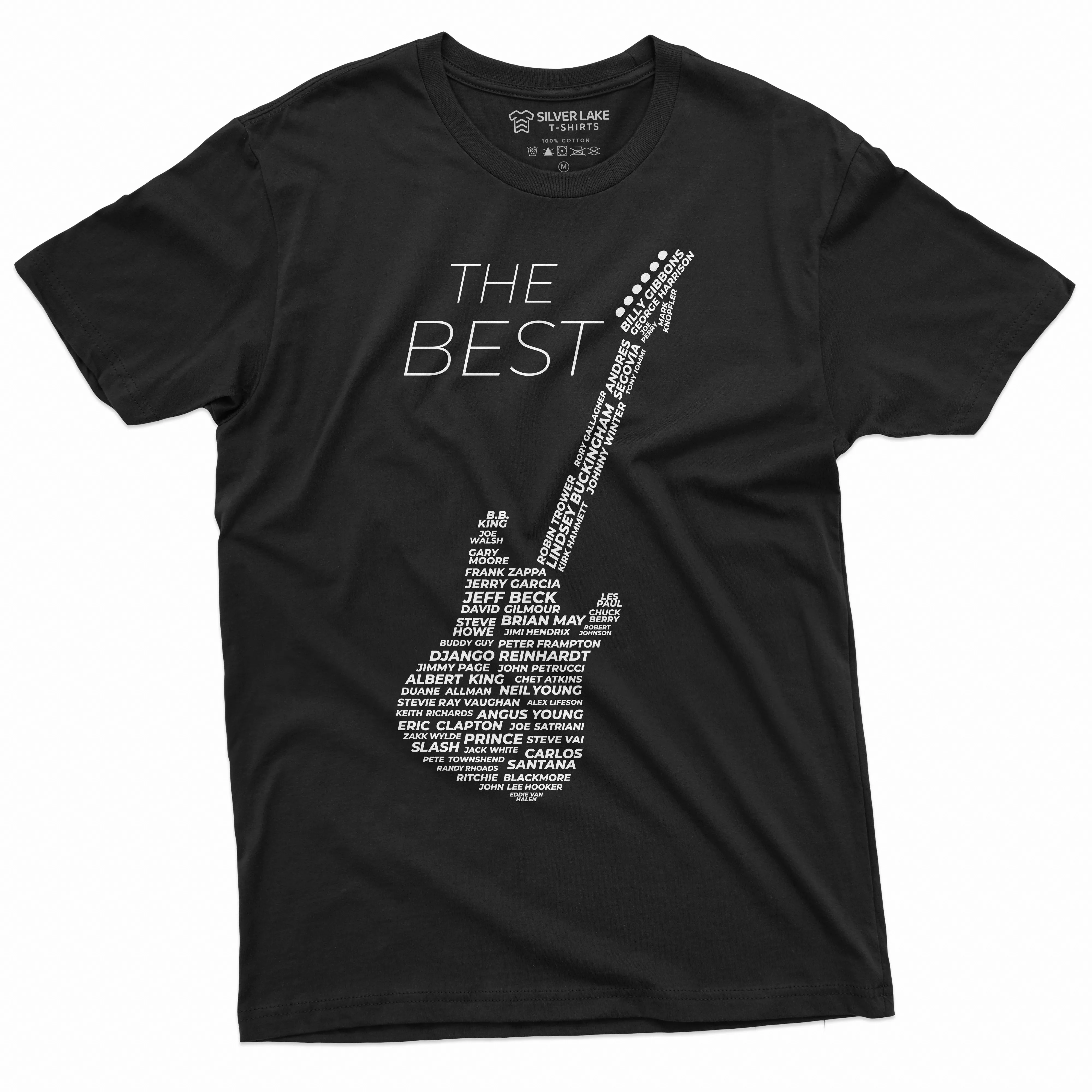 Men's Guitar Player T-shirt Music Band Country Rock jazz Shirt Legendary Guitarists Tee