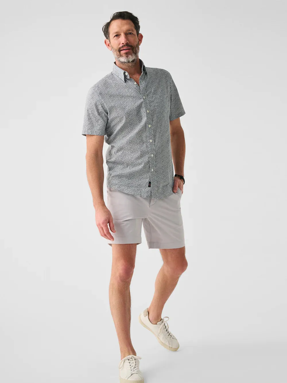 Movement™ Short Sleeve Shirt - Atlantic Leaf Print