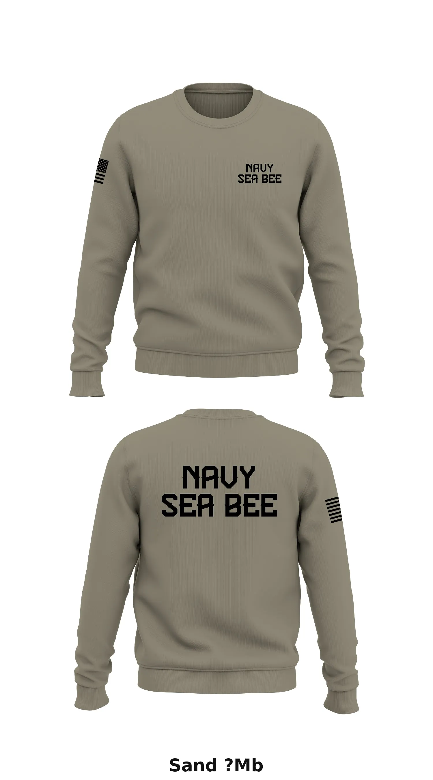 Navy Sea Bee Store 1 Core Men's Crewneck Performance Sweatshirt - ?Mb