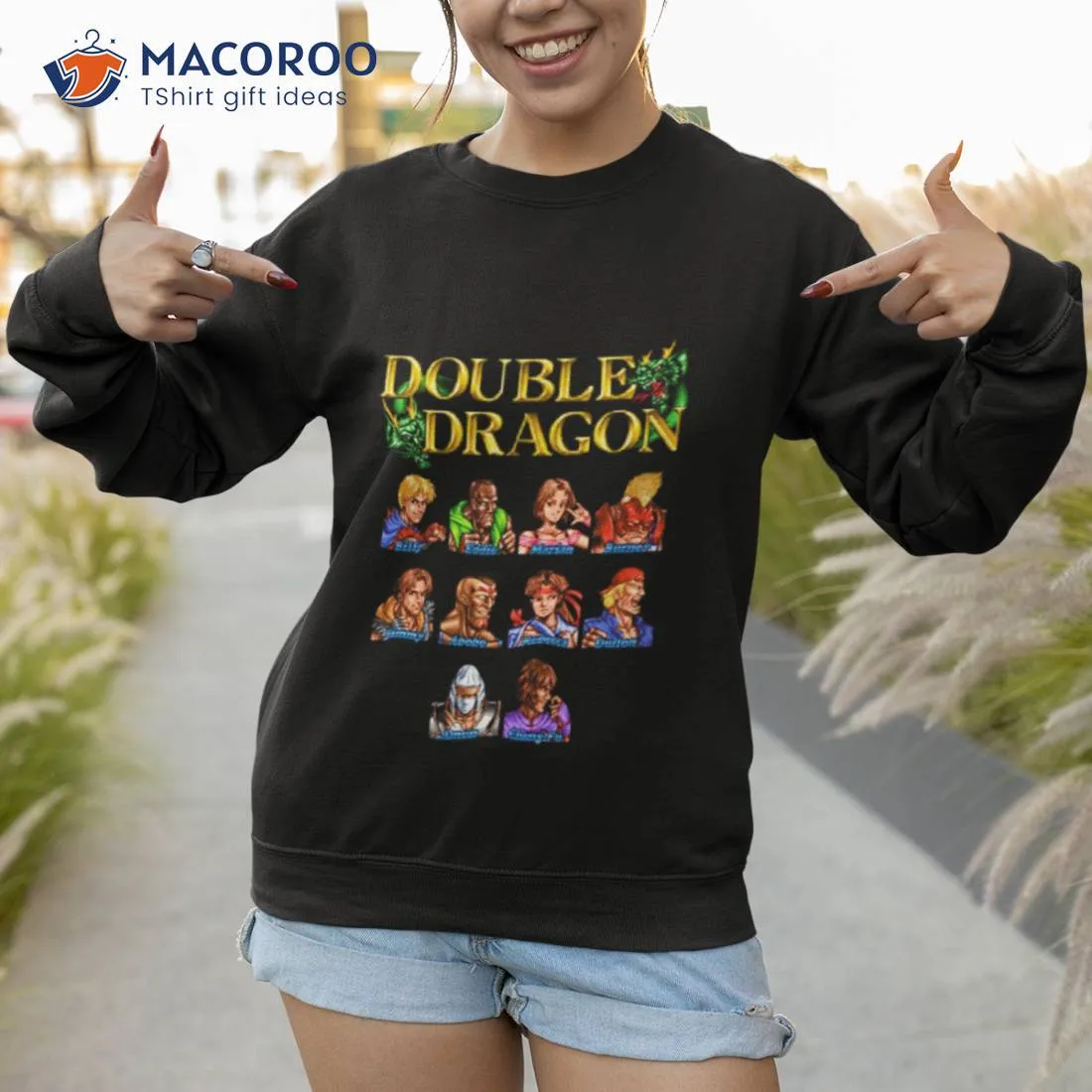 Neo Geo Character Lineup Double Dragon Shirt