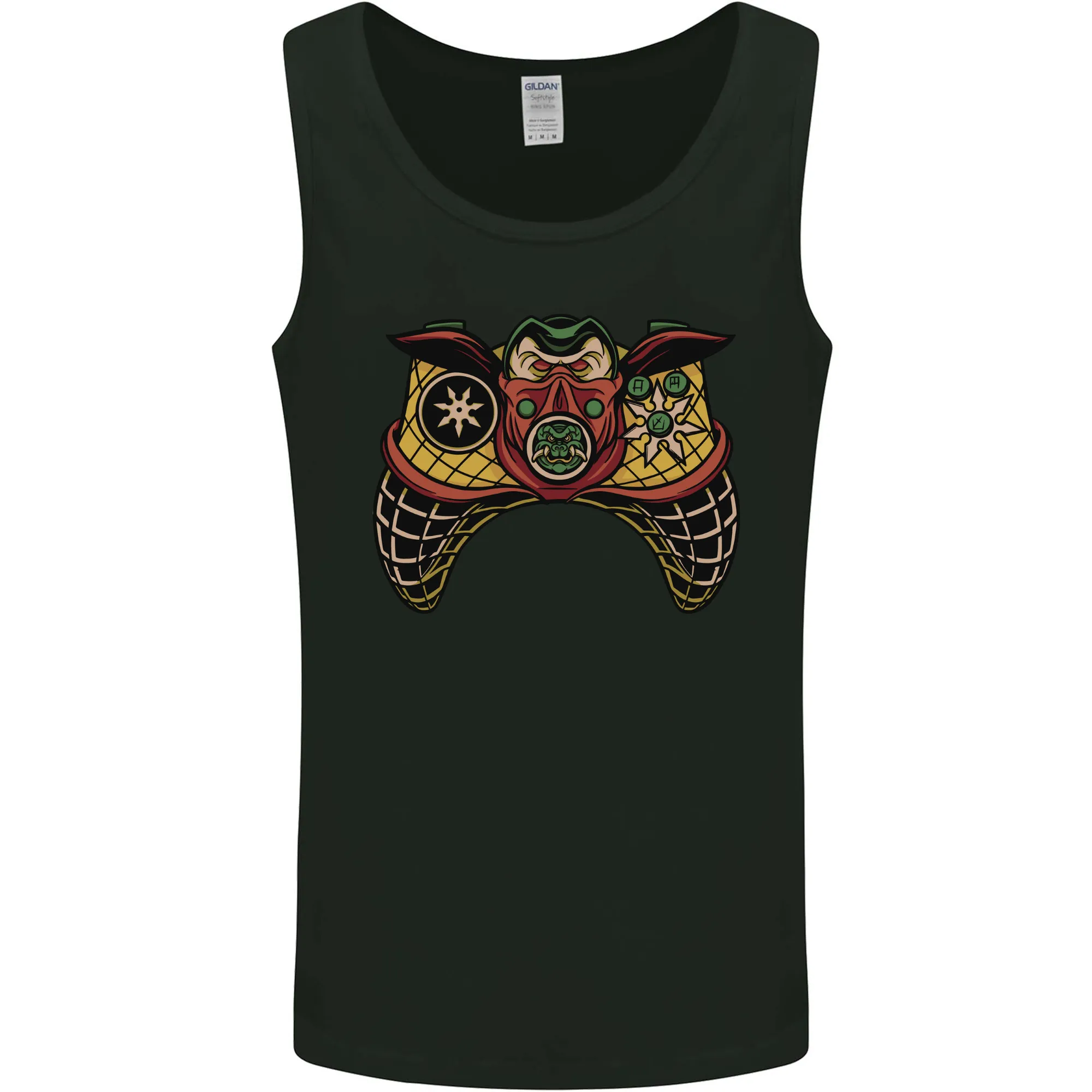 Ninja Joypad Joystick Video Games Gamer Gaming Mens Vest Tank Top