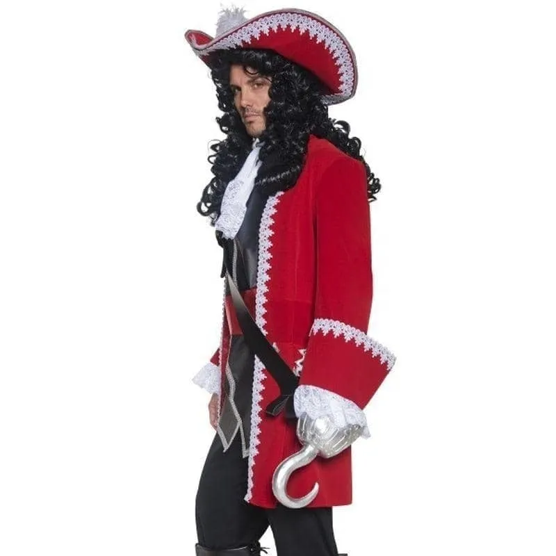 Pirate Captain Hook Costume Adult Red