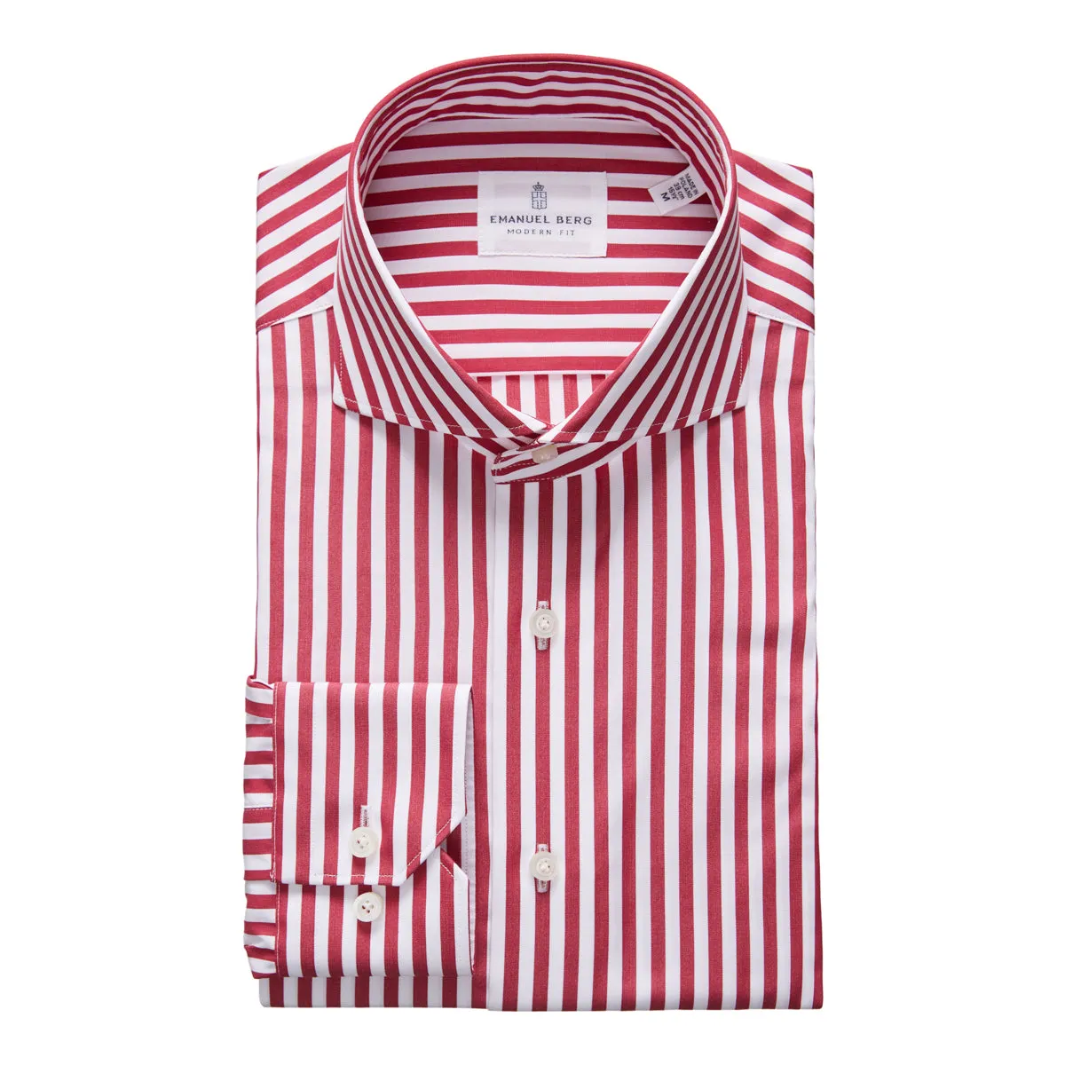 Red & White Striped Dress Shirt