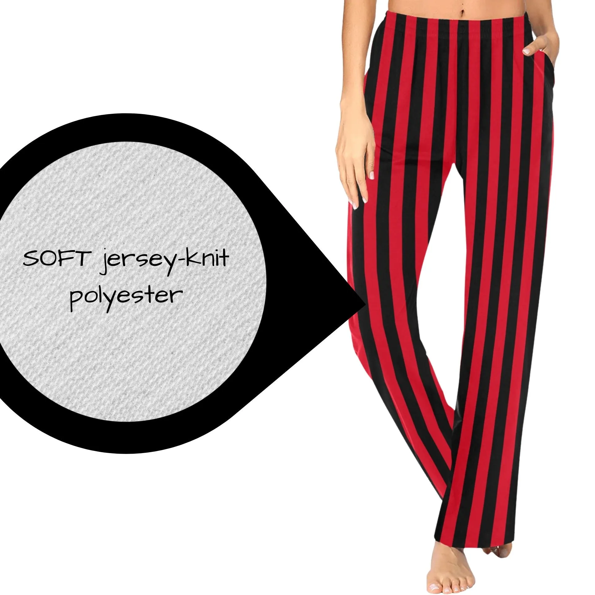 Red Black Stripe Costume n Sleep Pants