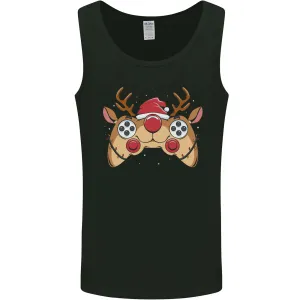 Reindeer Joypad Christmas Gaming Gamer Mens Vest Tank Top
