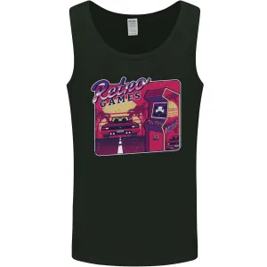 Retro 80s Arcade Games Mens Vest Tank Top
