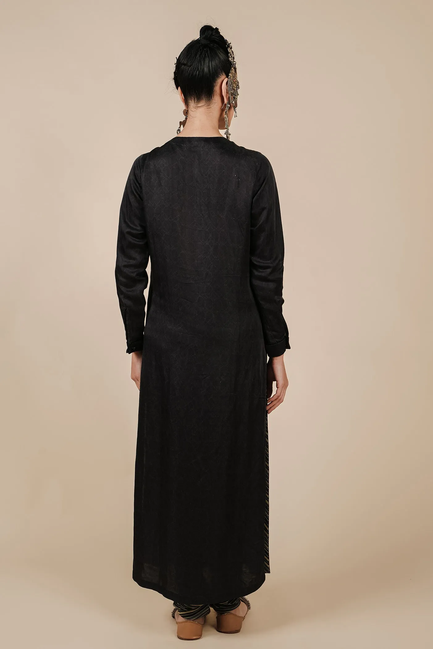 Rich Black Tunic Set