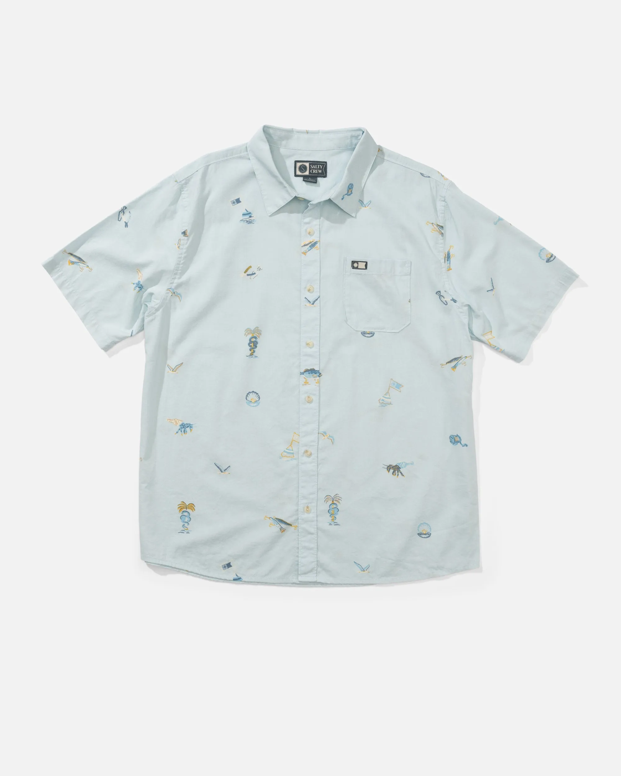 Session Button Up - Light Blue