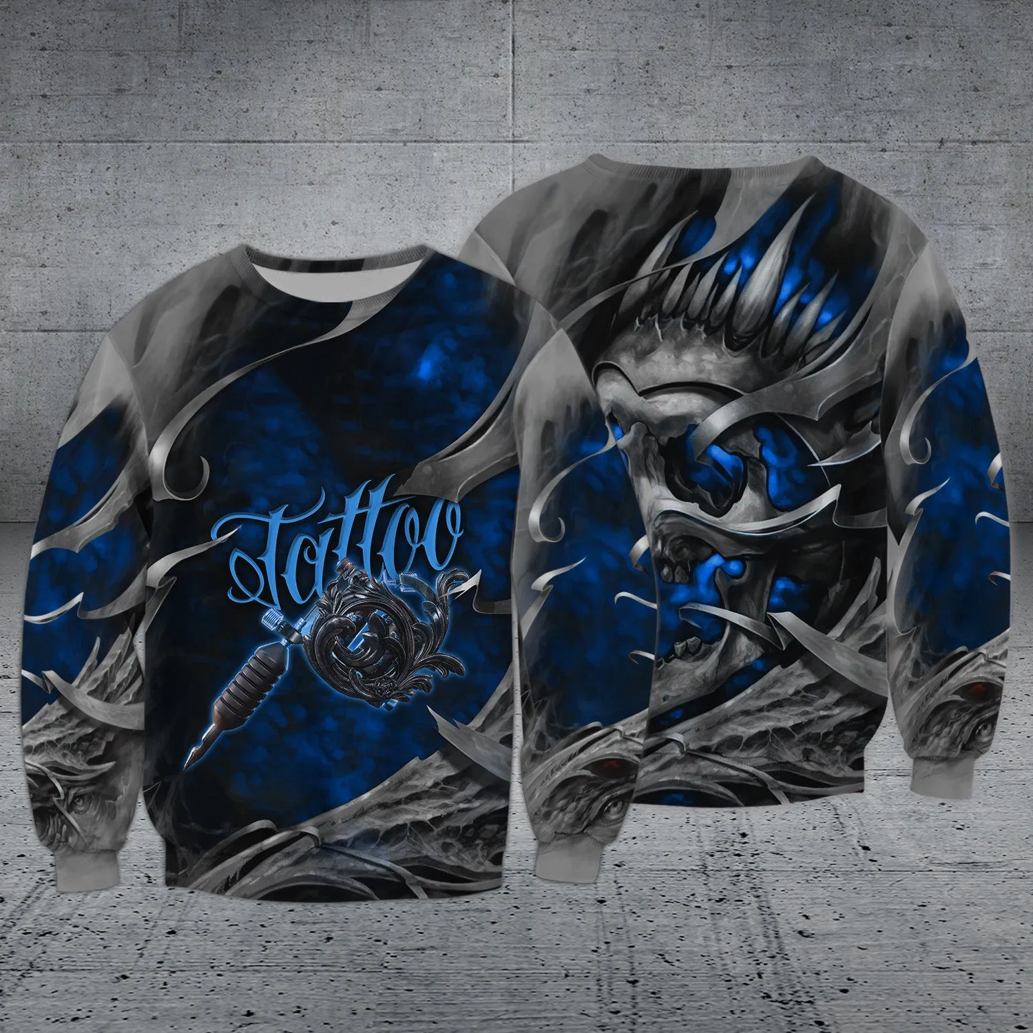 Skull Tattoo Artist Pattern 3D Shirts