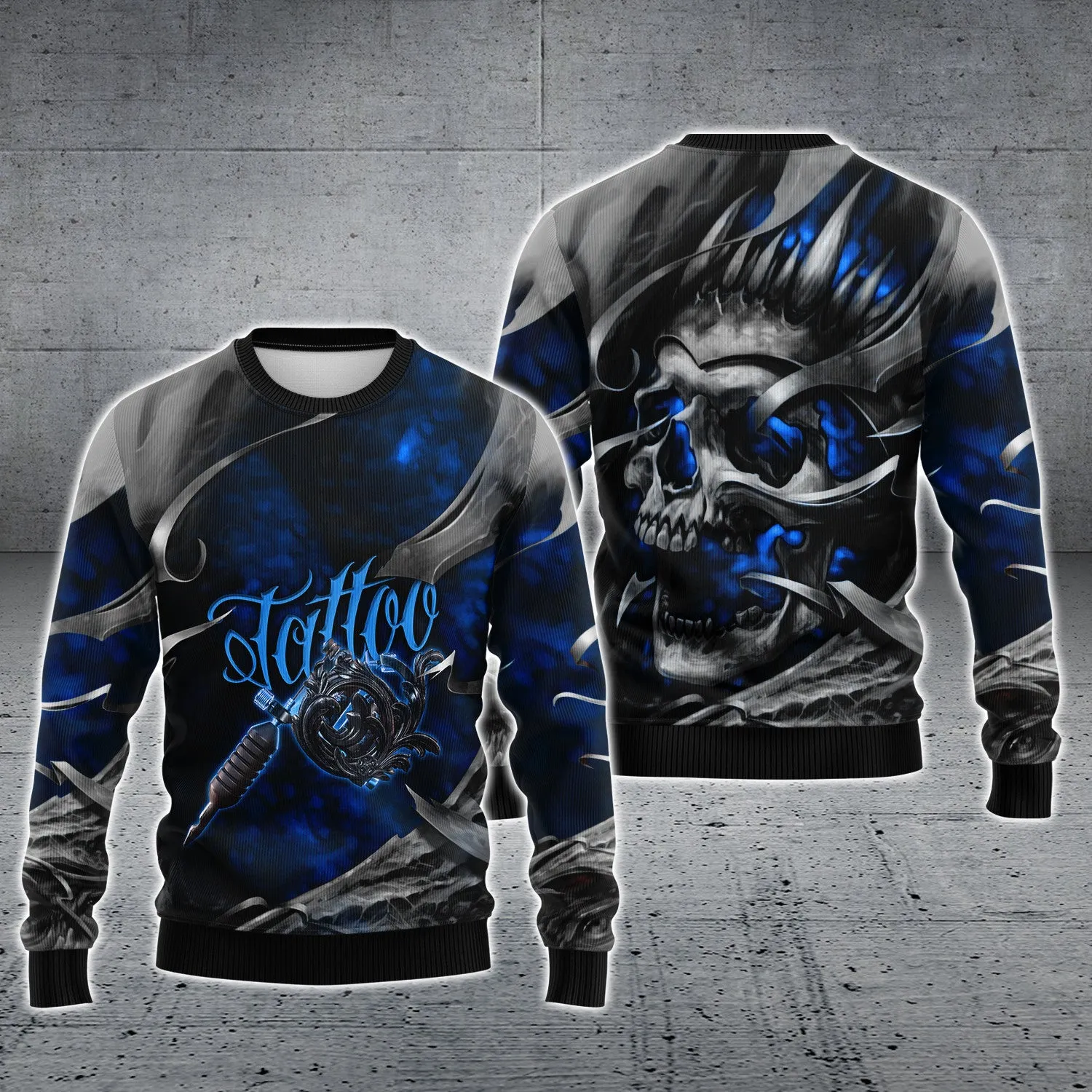 Skull Tattoo Artist Pattern 3D Shirts