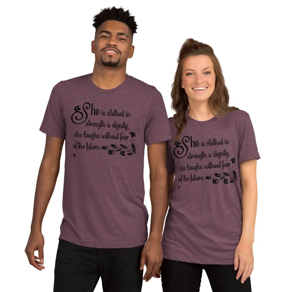 Strength & Dignity - Premium Tri-blend Short-Sleeve Unisex T-shirt