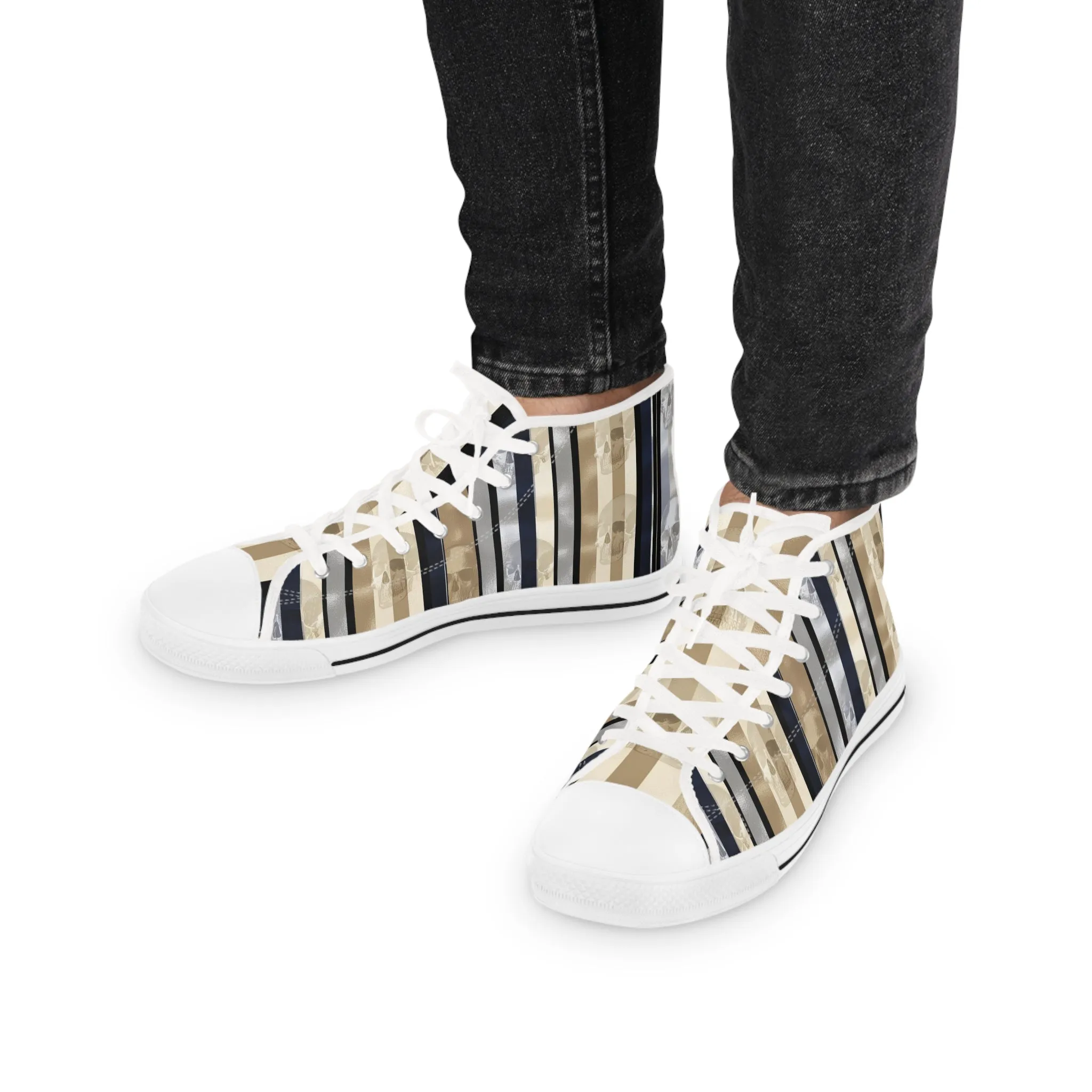 Stylish High Top Sneakers for Trendsetters | Striped Design
