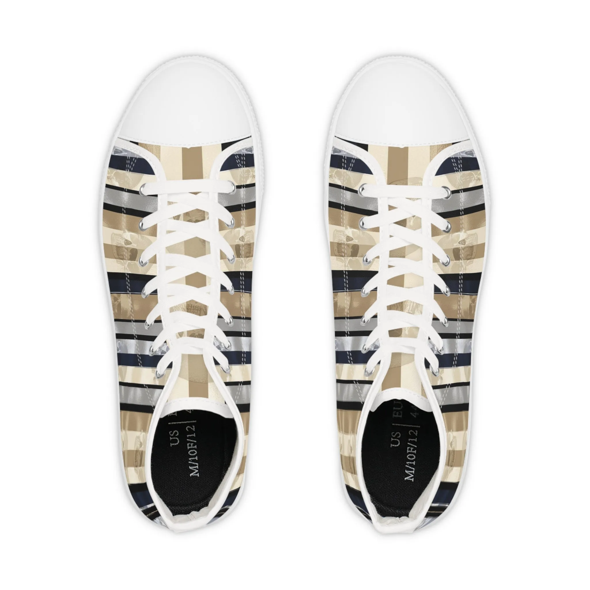 Stylish High Top Sneakers for Trendsetters | Striped Design