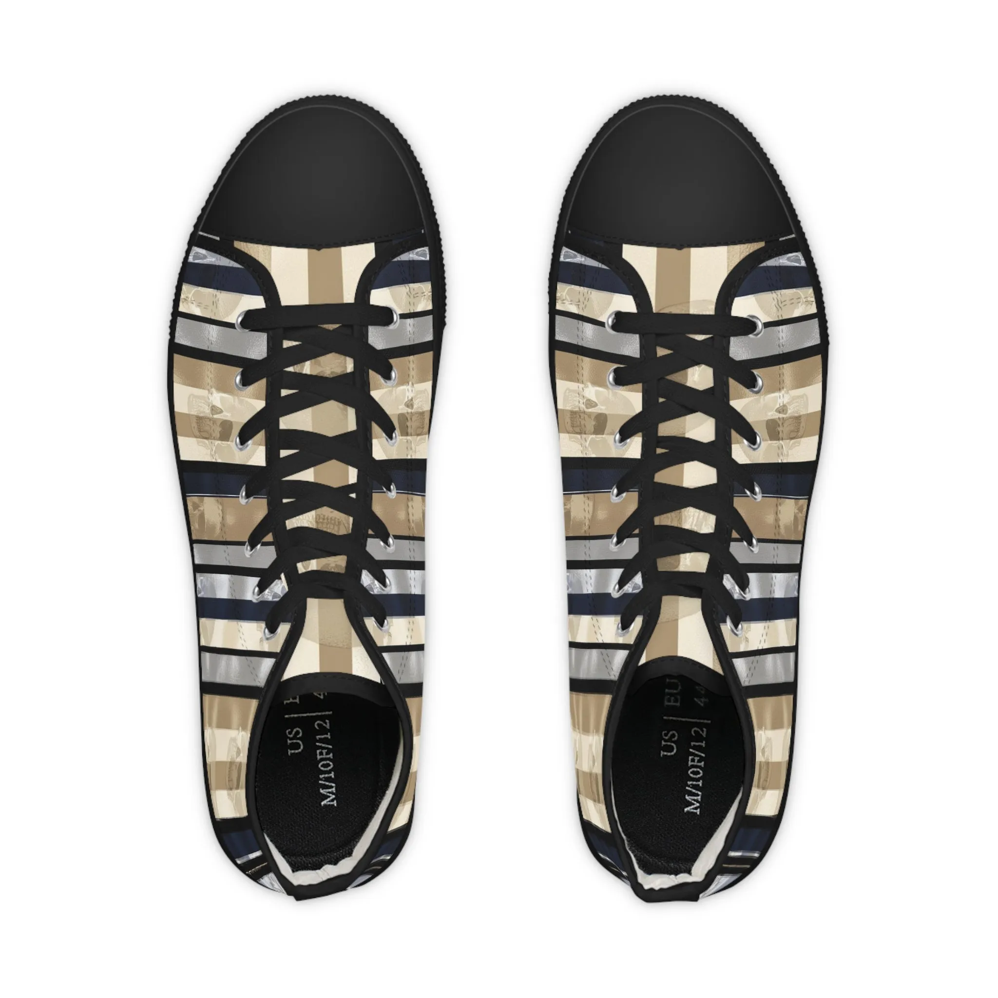 Stylish High Top Sneakers for Trendsetters | Striped Design