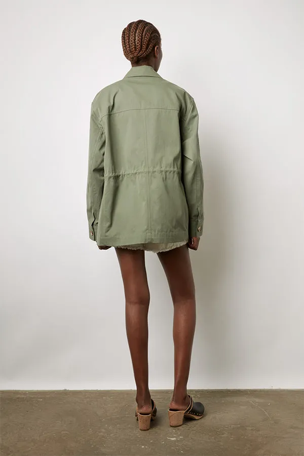 SULLY MILITARY STYLE EMBROIDERED JACKET