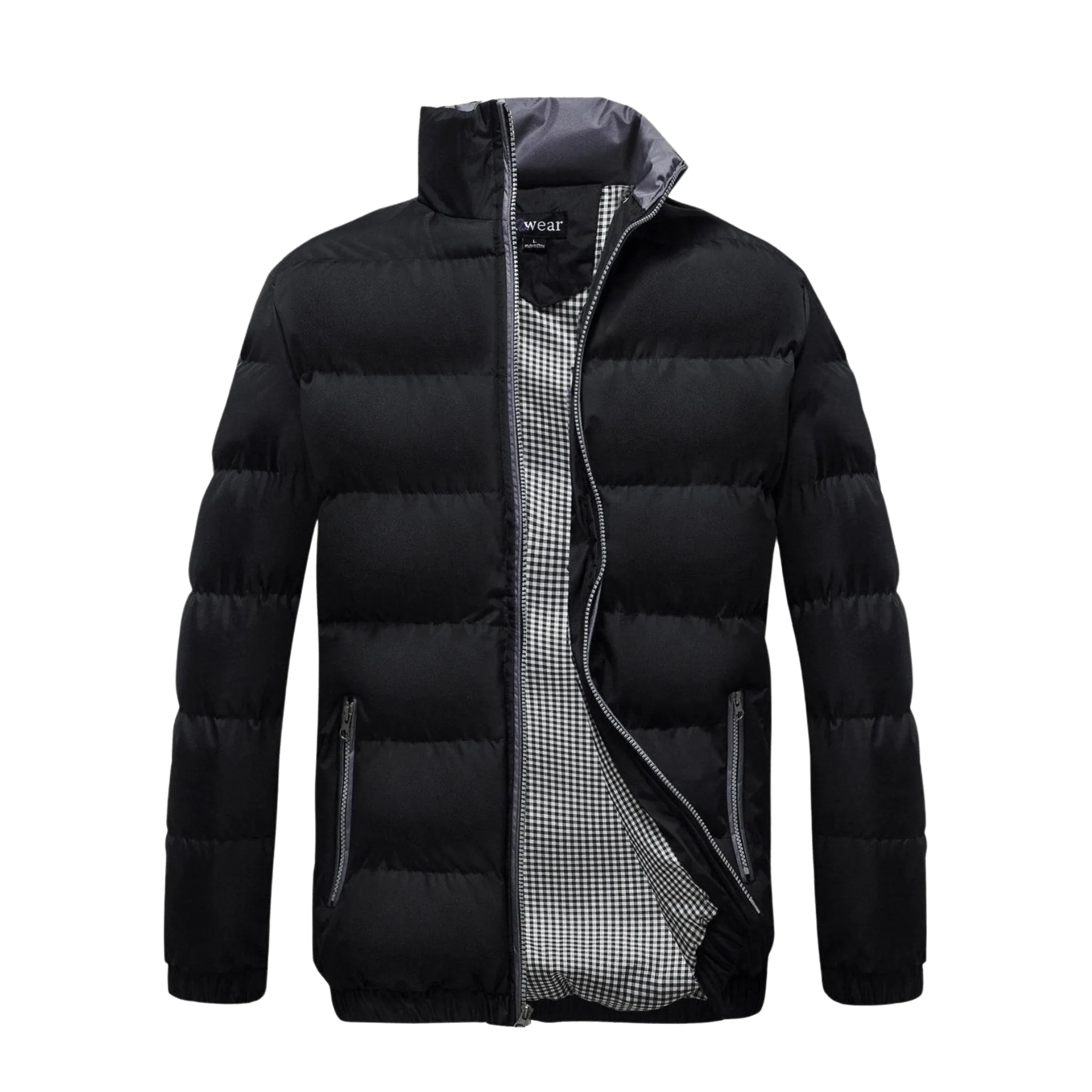 U2Wear Men's Puffer Jacket Winter-Ready, Water-Resistant Bomber Coat