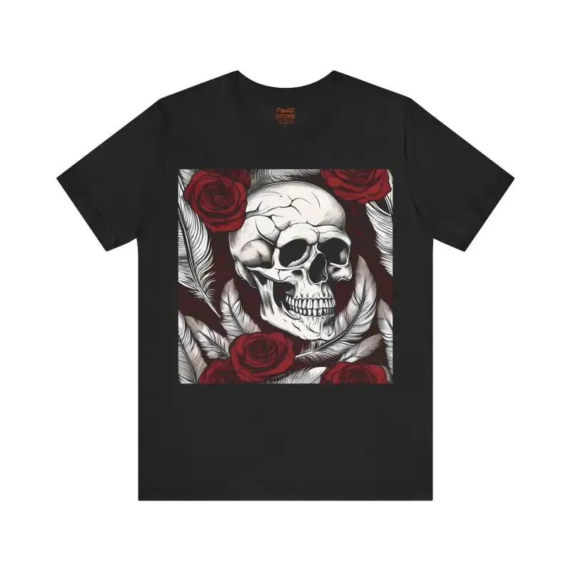 Ultimate Skull with Roses Tee Spooky Style