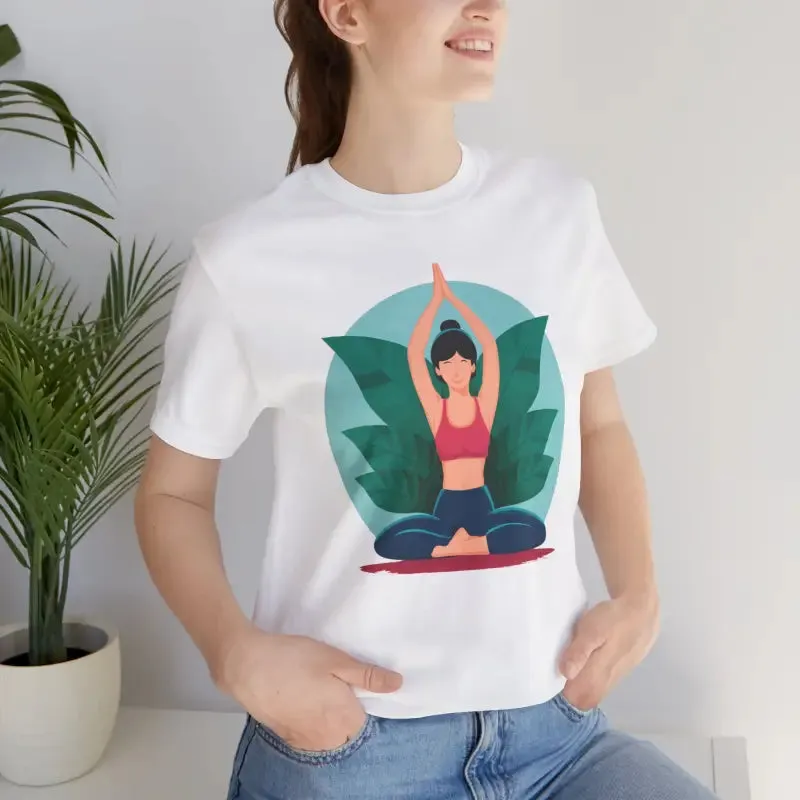 Unisex Jersey Short Sleeve Tee for Yoga and Concert