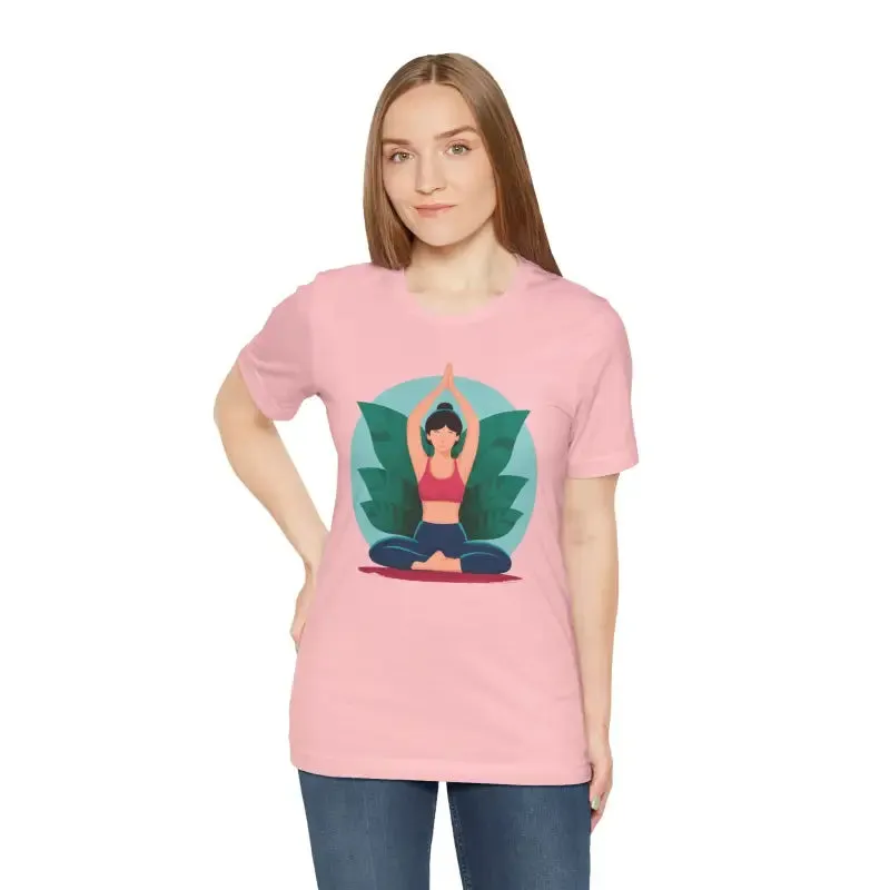 Unisex Jersey Short Sleeve Tee for Yoga and Concert
