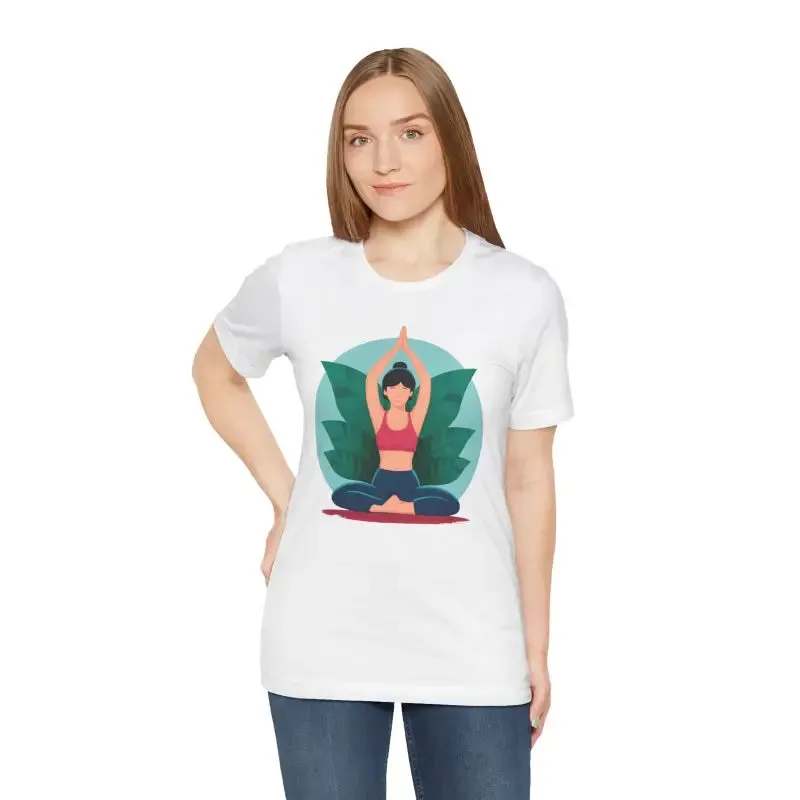 Unisex Jersey Short Sleeve Tee for Yoga and Concert