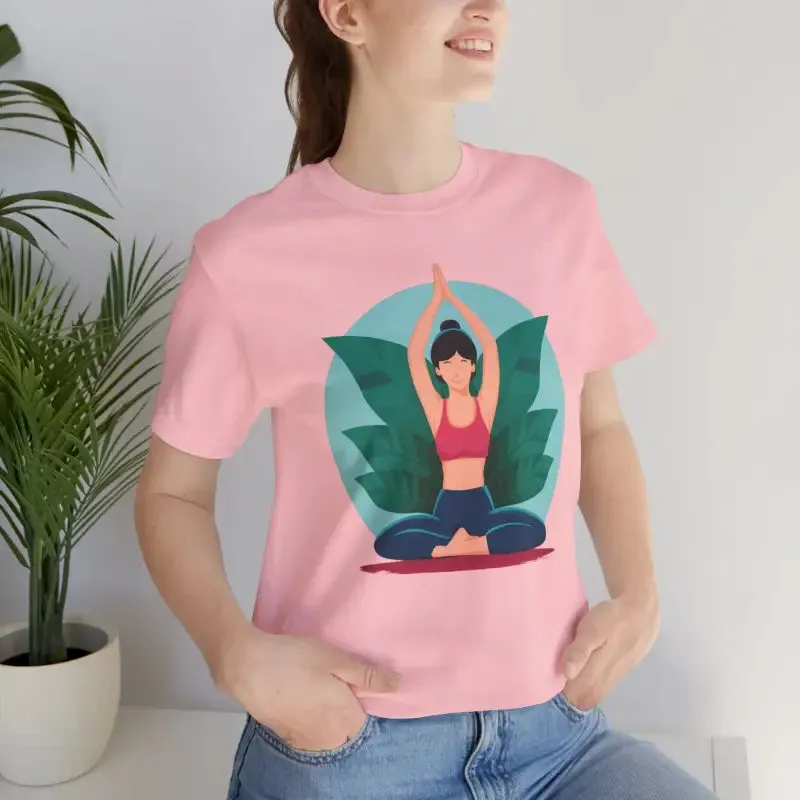 Unisex Jersey Short Sleeve Tee for Yoga and Concert