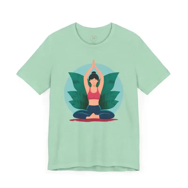 Unisex Jersey Short Sleeve Tee for Yoga and Concert