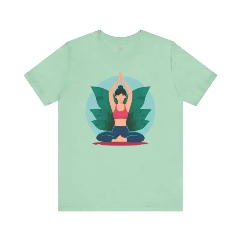 Unisex Jersey Short Sleeve Tee for Yoga and Concert