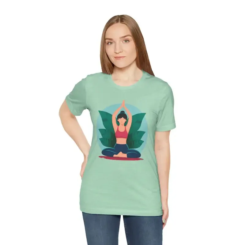 Unisex Jersey Short Sleeve Tee for Yoga and Concert