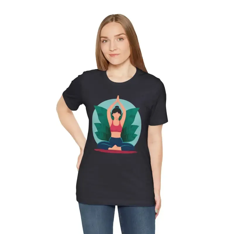 Unisex Jersey Short Sleeve Tee for Yoga and Concert